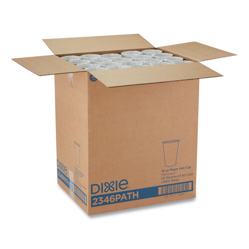 DXE2346PATH - Dixie - Pathways. 16 oz. Paper Hot Cups