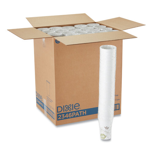 DXE2346PATH - Dixie - Pathways. 16 oz. Paper Hot Cups