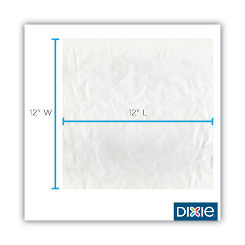 DXEGRC1212 - Dixie - All-Purpose Food Wrap, Dry Wax Paper, 12 x 12, White, 1,000/Carton