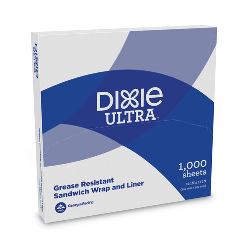 DXEGRC1212 - Dixie - All-Purpose Food Wrap, Dry Wax Paper, 12 x 12, White, 1,000/Carton