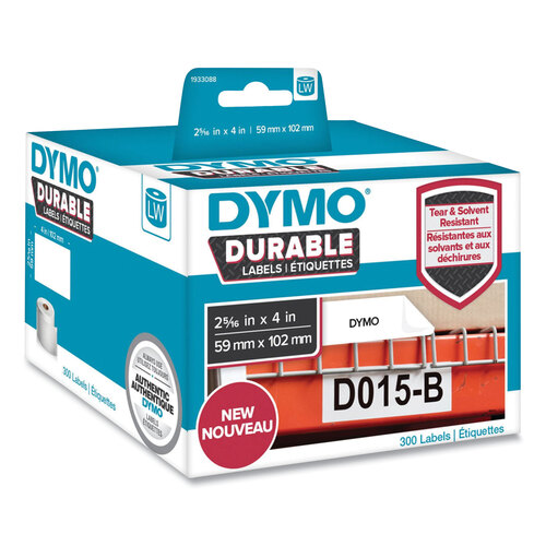 DYM1933088EA - Dymo - LW Durable Multi-Purpose Labels, 2.31&quot; x 4&quot;, White, 300 Labels/Roll