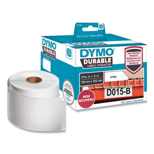 DYM1933088EA - Dymo - LW Durable Multi-Purpose Labels, 2.31&quot; x 4&quot;, White, 300 Labels/Roll