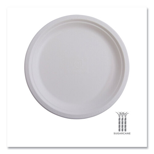 ECOEPP016NFA - Eco-Products - Vanguard Renewable and Compostable Sugarcane Plates, 6&quot; dia, White, 1,000/Carton