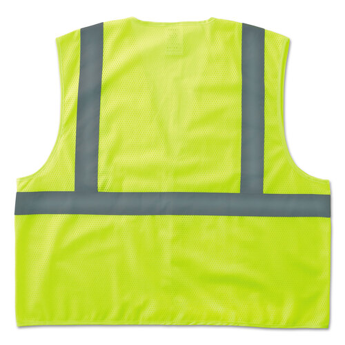 EGO20973 - Ergodyne - GloWear 8205HL Type R Class 2 Super Econo Mesh Safety Vest, Small/Medium, Lime