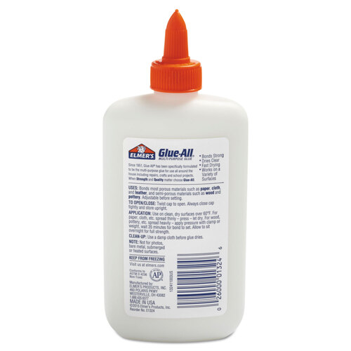 Elmers Elmer's E1322 Glue-All White Glue- Repositionable- 4 oz E1322