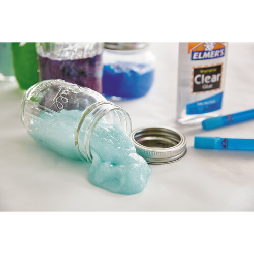 Elmer's E305 Washable School Glue, 5 oz Bottle, 2 Pack, Clear