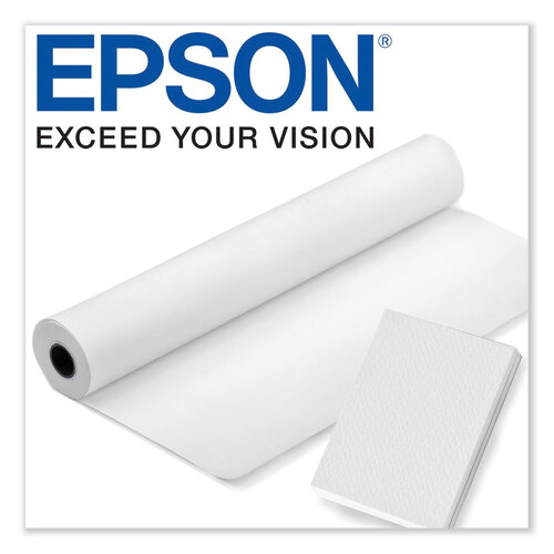 EPSS041617 - Epson - Enhanced Adhesive Synthetic Paper, 2&quot; Core, 24&quot; x 100 ft, Matte White