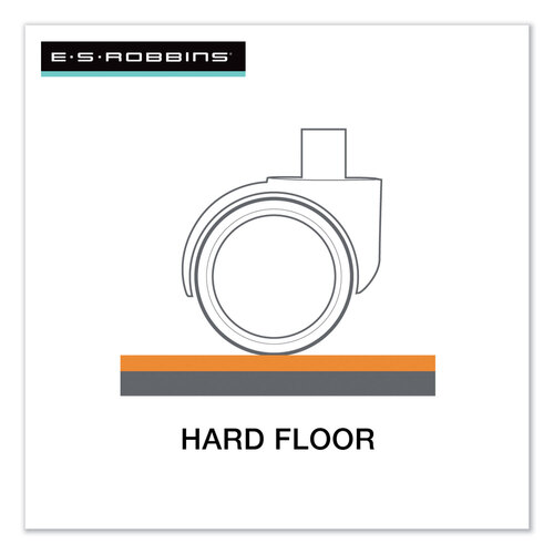 ESR131115 - E.S. Robbins - EverLife Chair Mat for Hard Floors, Heavy Use, Rectangular with Lip, 36 x 48, Clear