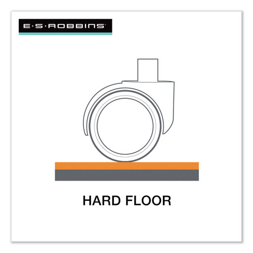 ESR132123 - E.S. Robbins - EverLife Chair Mat for Hard Floors, Heavy Use, Rectangular with Lip, 45 x 53, Clear