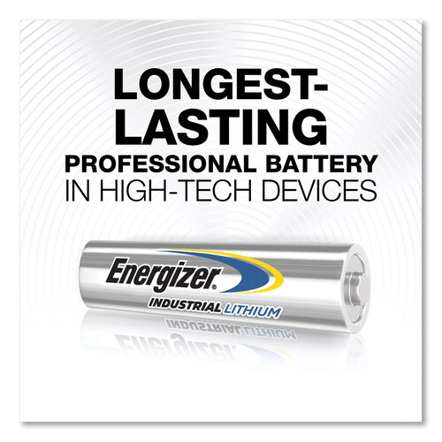 Industrial Lithium AAA Battery, 1.5 V, 4/Pack, 6 Packs/Box