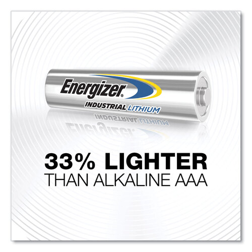 Industrial Lithium AAA Battery, 1.5 V, 4/Pack, 6 Packs/Box