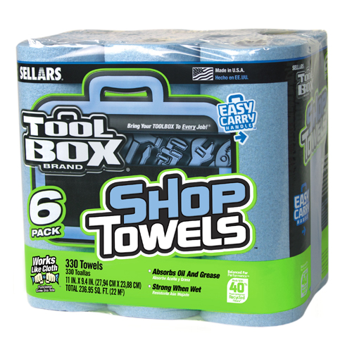 Sellars 6-Pack TOOLBOX® Z400 Shop Towel Rolls