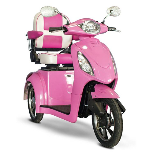 pink and white scooter