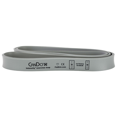 FNT10-6636 - Fabrication Enterprises - Fabrication Enterprises CanDo Intensity Loop, 40" Exerciser, XX-Heavy, Silver, 70 - 105 lb