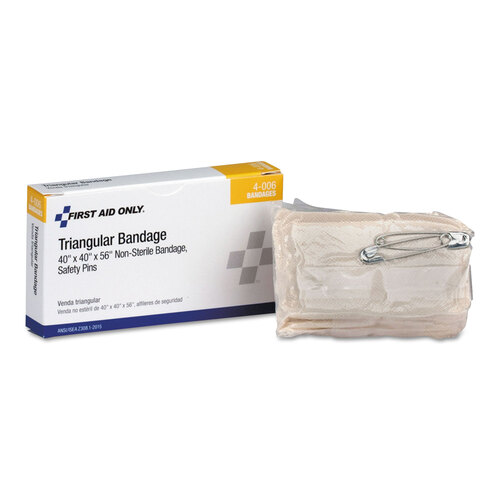 FAO4006 - First Aid Only - 24 Unit ANSI Class A+ Refill, 40&quot; x 40&quot; x 56&quot; Muslin Triangular Bandage
