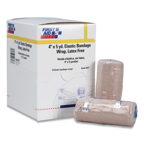 FAO5903 - First Aid Only - Reusable Elastic Bandage Wrap, 4&quot; x 15 ft, 9/Box