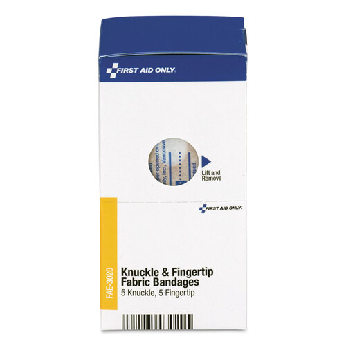 FAOFAE3020 - First Aid Only - Knuckle & Fingertip Bandages, Sterilized, 5 of Each, 10 Total/Box