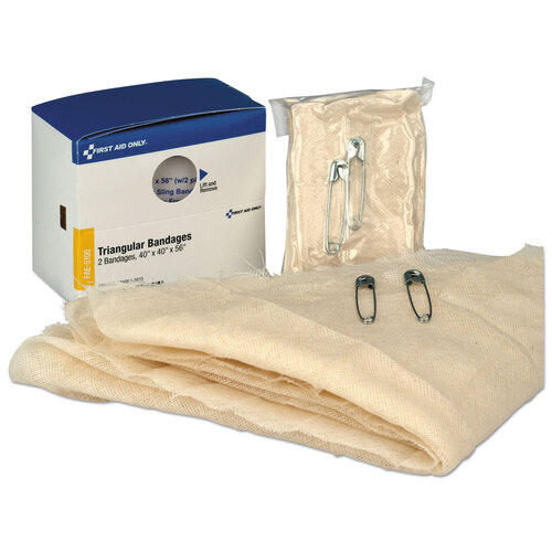 FAOFAE5100 - First Aid Only - Refill for SmartCompliance Gen Business Cabinet, Triangular Bandages, 40 x 40 x 56, 2/Box