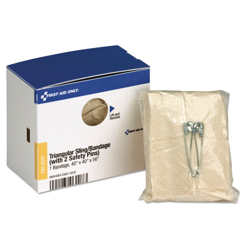 FAOFAE6007 - First Aid Only - Triangular Sling/Bandage, 40" x 40" x 56", 2 Safety Pins/1 Bandage/Box