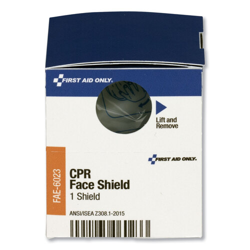 FAOFAE6023 - First Aid Only - SmartCompliance CPR Face Shield and Breathing Barrier, Plastic, One Size Fits All