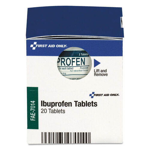 FAOFAE7014 - First Aid Only - Over the Counter Pain Relief Medication for First Aid Cabinet, 20 Count