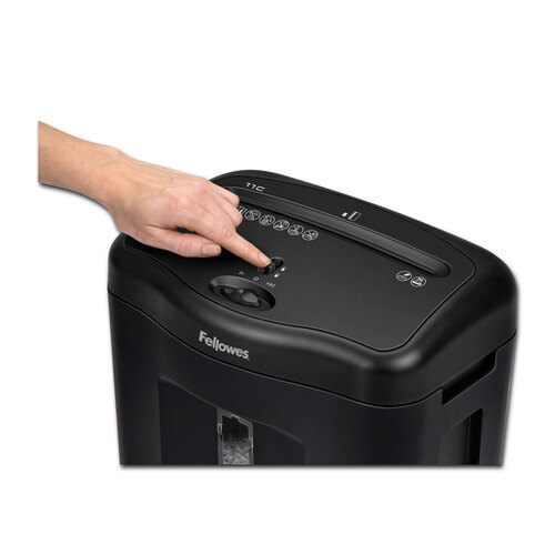 FEL4350001 - Fellowes - Powershred 11C Cross-Cut Shredder, 11 Manual Sheet Capacity