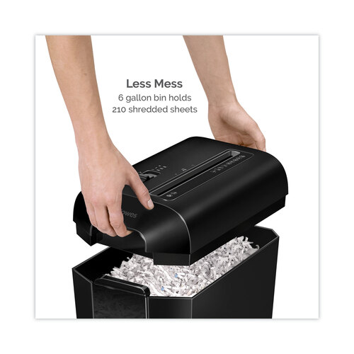 FEL4400301 - Fellowes - Powershred LX65 Cross-Cut Shredder, 10 Manual Sheet Capacity