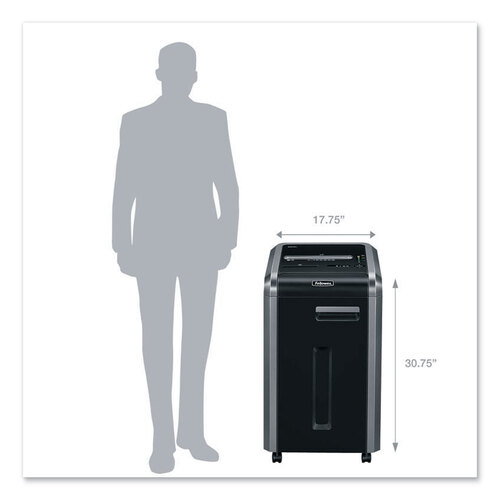 FEL4620001 - Fellowes - Powershred 225Mi 100% Jam Proof Micro-Cut Shredder, 16 Manual Sheet Capacity