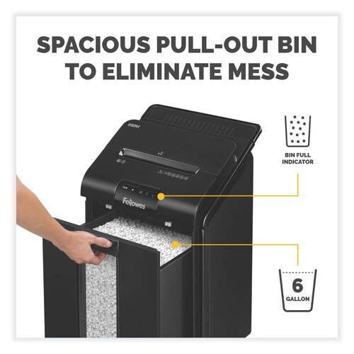 FEL4629001 - Fellowes - AutoMax 100M Auto Feed Micro-Cut Shredder, 100 Auto/10 Manual Sheet Capacity