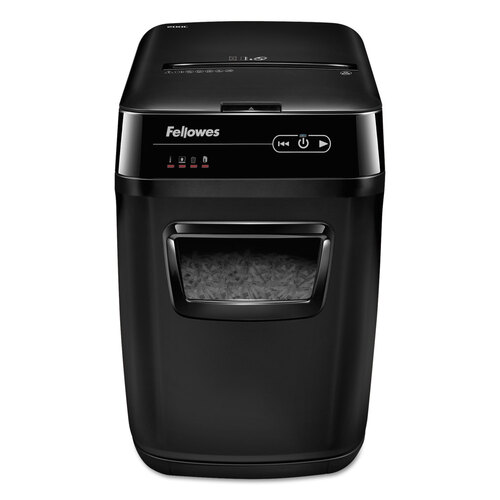 FEL4653501 - Fellowes - AutoMax 200C Auto Feed Cross-Cut Shredder, 200 Auto/10 Manual Sheet Capacity