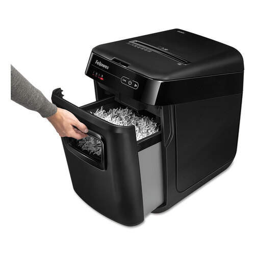 FEL4653501 - Fellowes - AutoMax 200C Auto Feed Cross-Cut Shredder, 200 Auto/10 Manual Sheet Capacity