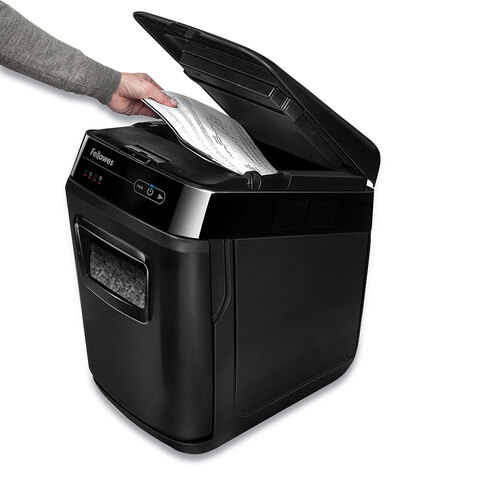 FEL4656201 - Fellowes - AutoMax 200M Auto Feed Micro-Cut Shredder, 200 Auto/10 Manual Sheet Capacity