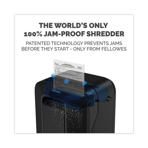 FEL5015001 - Fellowes - Powershred LX200 Micro-Cut Shredder, 12 Manual Sheet Capacity, Black