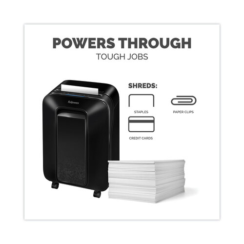 FEL5015001 - Fellowes - Powershred LX200 Micro-Cut Shredder, 12 Manual Sheet Capacity, Black