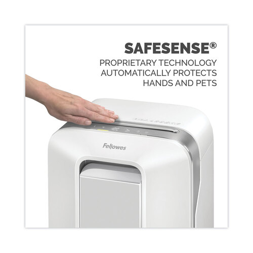 FEL5015101 - Fellowes - Powershred LX200 Micro-Cut Shredder, 12 Manual Sheet Capacity, White