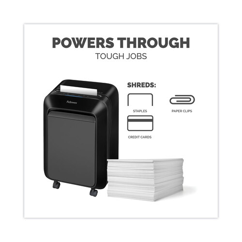 FEL5015201 - Fellowes - Powershred LX210 Micro-Cut Shredder, 16 Manual Sheet Capacity, Black