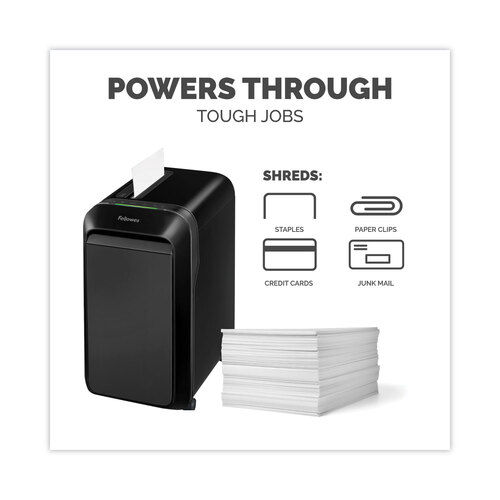 FEL5015401 - Fellowes - Powershred LX220 Micro-Cut Shredder, 20 Manual Sheet Capacity, Black