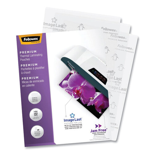 FEL5288001 - Fellowes - ImageLast Laminating Pouches with UV Protection, 5 mil, 9&quot; x 11.5&quot;, Gloss Clear, 60/Pack