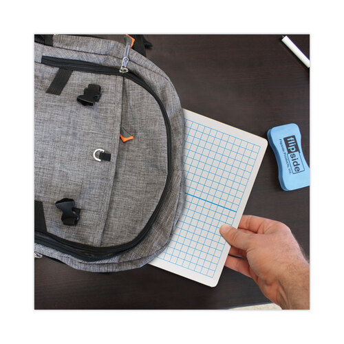 FLP11200 - Flipside Products - Graphing Two-Sided Dry Erase Board, 12 x 9, White Surface, 12/Pack