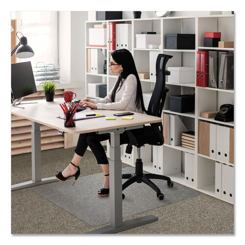FLRER1115223ER - Floortex - Cleartex Ultimat Polycarbonate Chair Mat for Low/Medium Pile Carpet, 48 x 60, Clear