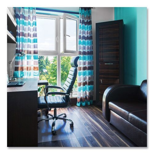 FLRER1215219ER - Floortex - Cleartex Ultimat Polycarbonate Chair Mat for Hard Floors, 48 x 60, Clear