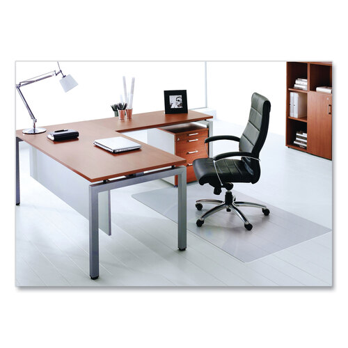 FLRER1215219ER - Floortex - Cleartex Ultimat Polycarbonate Chair Mat for Hard Floors, 48 x 60, Clear