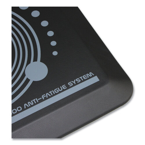 FLRFCA21624BK - Floortex - AFS-TEX 2000 Anti-Fatigue Mat, Rectangle, 16 x 24, Midnight Black