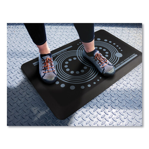 FLRFCA21624BK - Floortex - AFS-TEX 2000 Anti-Fatigue Mat, Rectangle, 16 x 24, Midnight Black