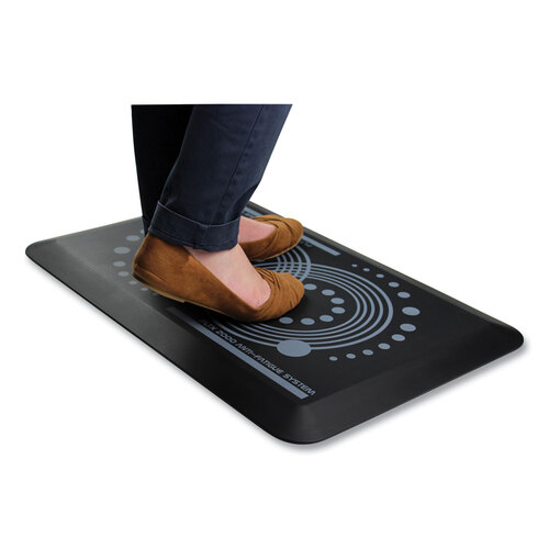 FLRFCA21624BK - Floortex - AFS-TEX 2000 Anti-Fatigue Mat, Rectangle, 16 x 24, Midnight Black