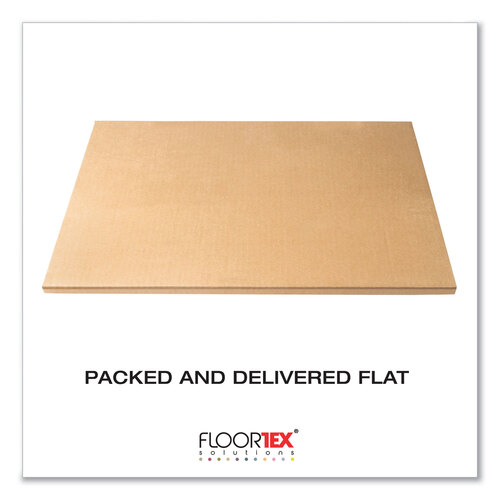 FLRPF1113425EV - Floortex - Cleartex Advantagemat Phthalate Free PVC Chair Mat for Low Pile Carpet, 53 x 45, Clear