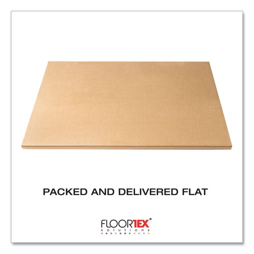 FLRPF1115225EV - Floortex - Cleartex Advantagemat Phthalate Free PVC Chair Mat for Low Pile Carpet, 60 x 48, Clear