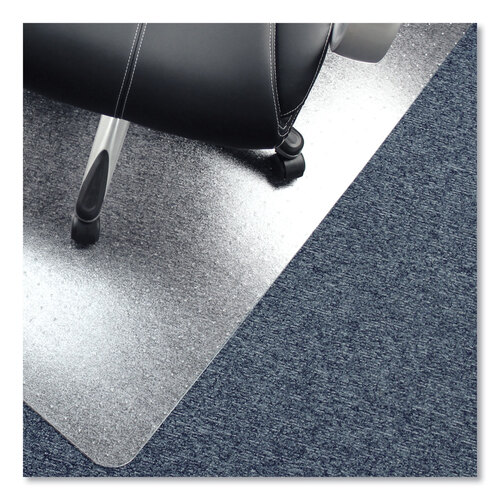 FLRPF1115225EV - Floortex - Cleartex Advantagemat Phthalate Free PVC Chair Mat for Low Pile Carpet, 60 x 48, Clear