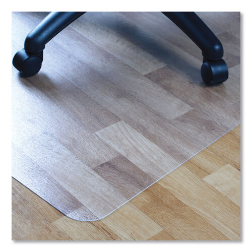 FLRPF1213425EV - Floortex - Cleartex Advantagemat Phthalate Free PVC Chair Mat for Hard Floors, 53 x 45, Clear