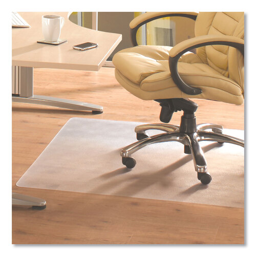 FLRPF1213425EV - Floortex - Cleartex Advantagemat Phthalate Free PVC Chair Mat for Hard Floors, 53 x 45, Clear